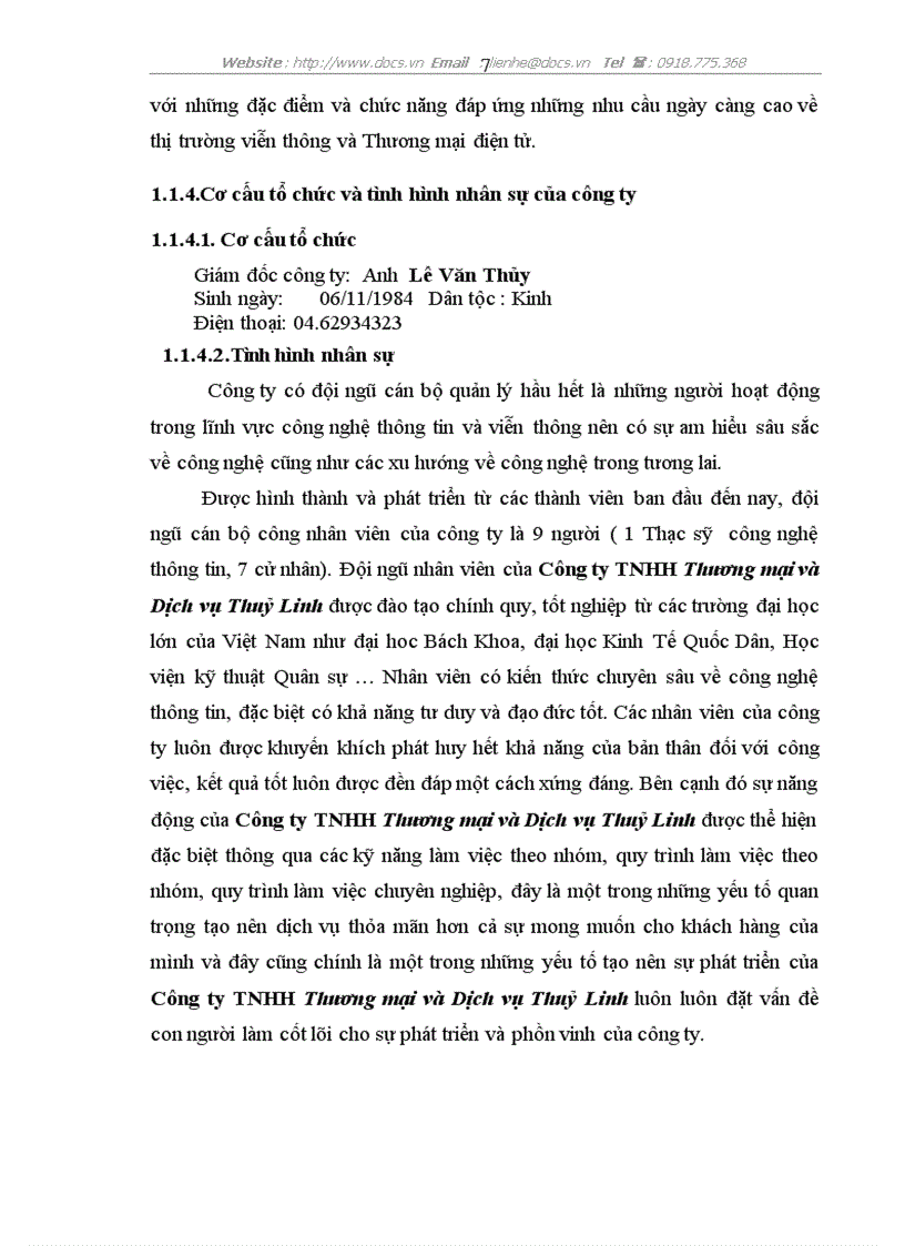 image for page Xây dựng phần mềm quản lý Bán hàng tại C ty TNHH Thương mại Dịch vụ Thuỷ Linh