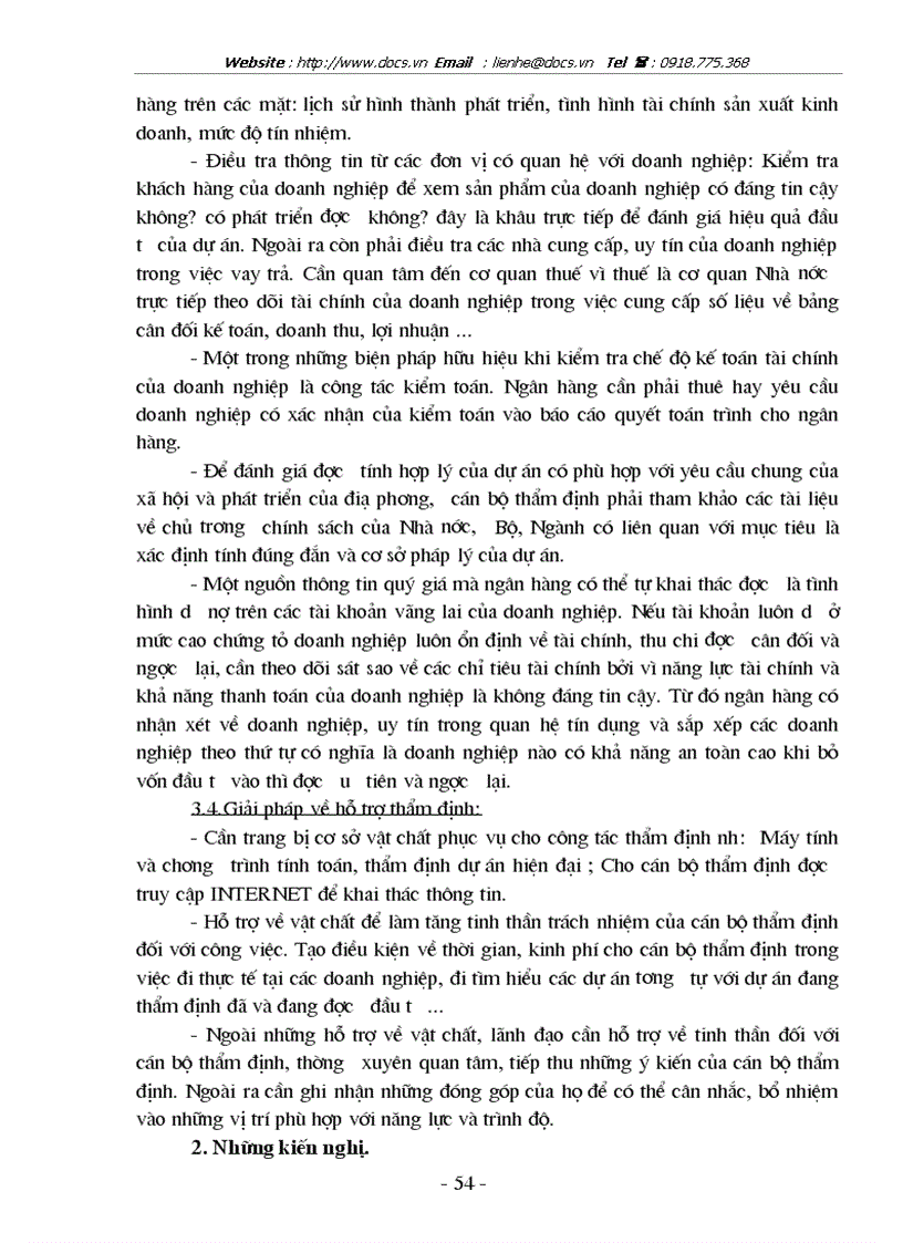 image for page Nâng cao chất lượng thẩm định dự án đầu tư tín dụng trung dài hạn tại Chi nhánh ngânhàng NHĐT PT BIDV Quảng Ninh