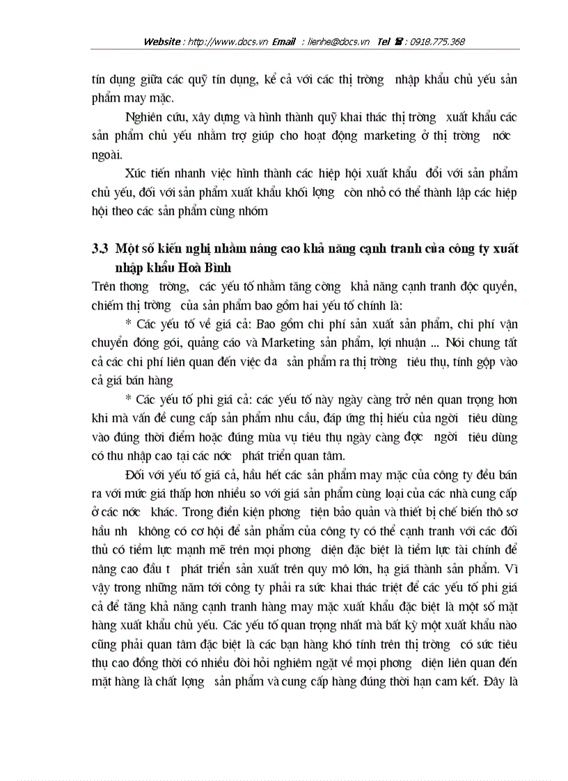 image for page Những giải pháp nâng cao khả năng cạnh tranh của một số mặt hàng xuất khẩu chủ yếu ở Tổng công ty xuất nhập khẩu Hoà Bình