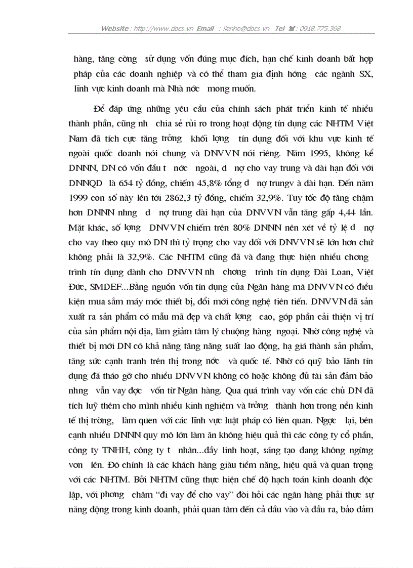 image for page Thực trạng giải pháp nâng cao chất lượng tín dụng đối với DNV N ở chi nhánh ngânhàng NHNo PTNT AgriBank Đông Hà Nội