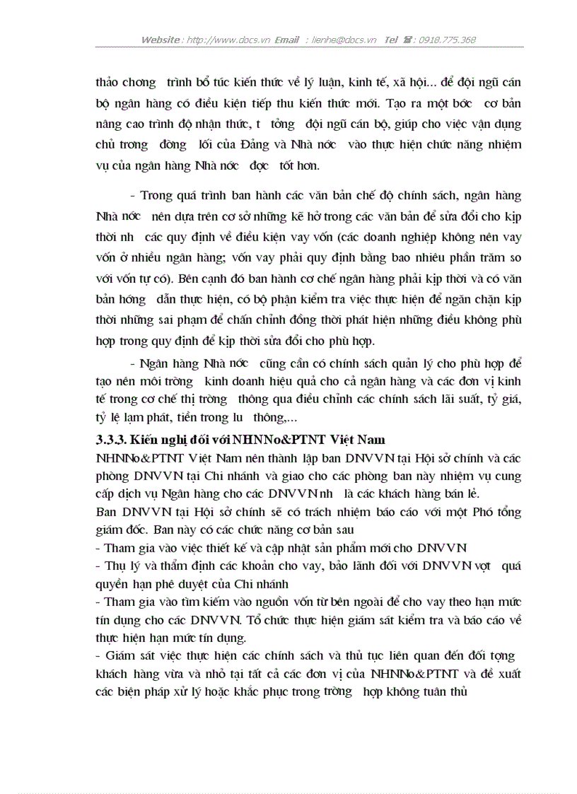 image for page Thực trạng giải pháp nâng cao chất lượng tín dụng đối với DNV N ở chi nhánh ngânhàng NHNo PTNT AgriBank Đông Hà Nội