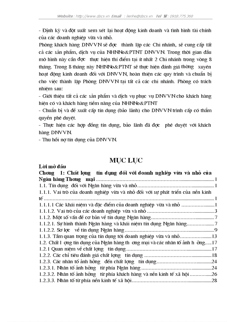 image for page Thực trạng giải pháp nâng cao chất lượng tín dụng đối với DNV N ở chi nhánh ngânhàng NHNo PTNT AgriBank Đông Hà Nội