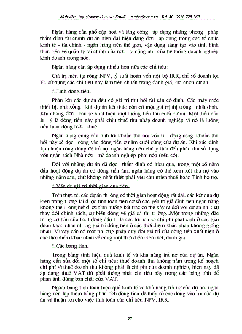 image for page Thực trạng giải pháp nâng cao chất lượng thẩm định tài chính dự án tại ngânhàng NHTMCP Ngoại Thương VietcomBank VN