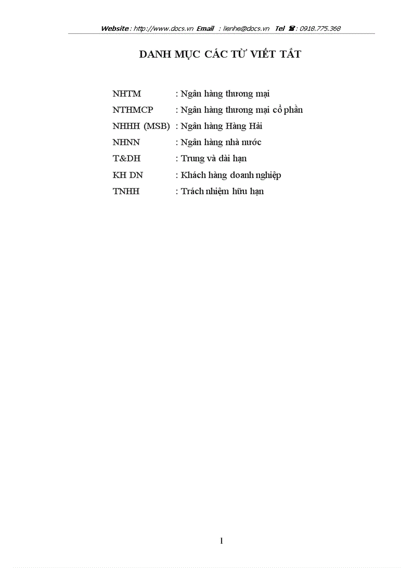 image for page Nâng cao chất lượng thẩm định tài chính dự án trong hoạt động cho vay trung dài hạn tại ngânhàng NHTMCP Hàng Hải MSB chi nhánh Hà Nội