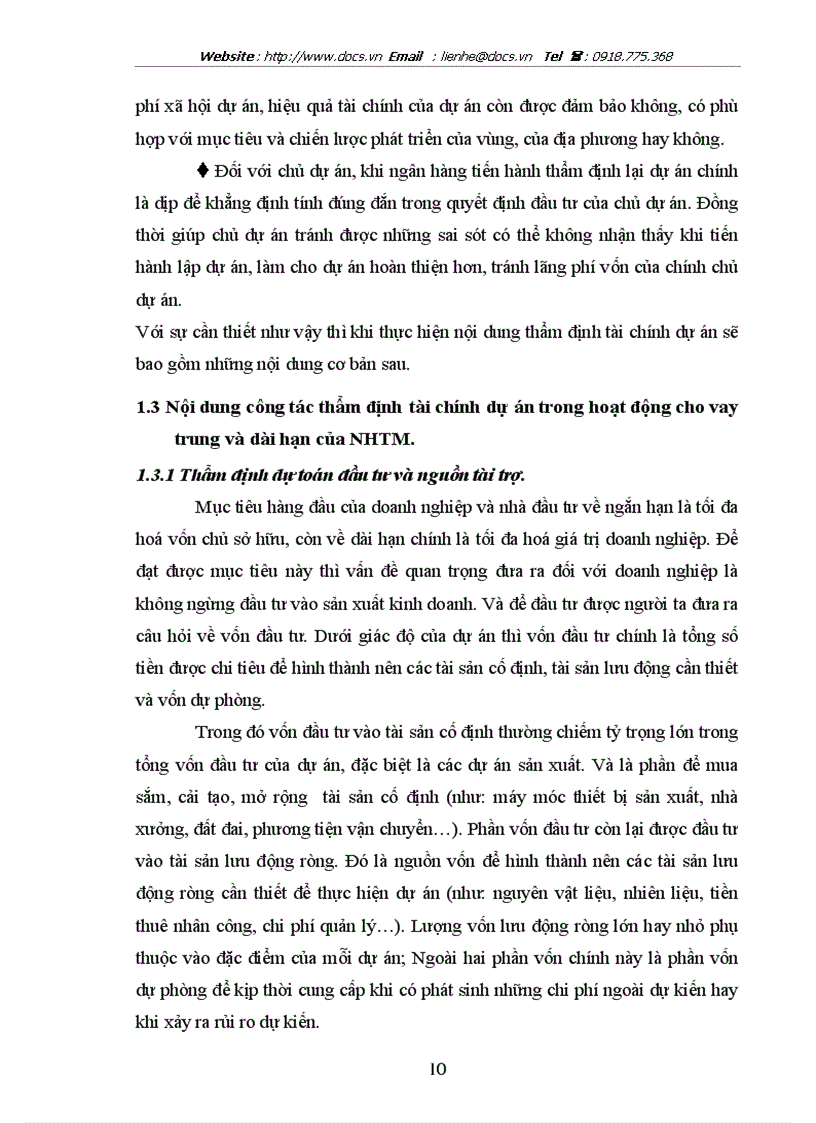 image for page Nâng cao chất lượng thẩm định tài chính dự án trong hoạt động cho vay trung dài hạn tại ngânhàng NHTMCP Hàng Hải MSB chi nhánh Hà Nội
