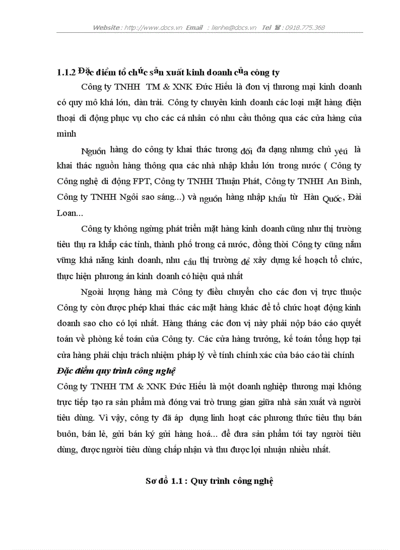 image for page Hoàn thiện hạch toán tiêu thụ hàng hoá xác định kết quả tiêu thụ hàng hoá tại C ty Thương mại XNK Đức Hiếu