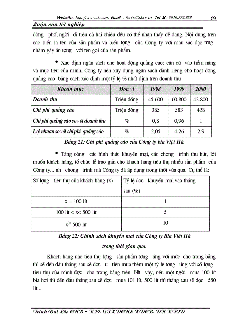 image for page Một số giải pháp cơ bản nhằm duy trì và mở rộng thị trường tiêu thụ sản phẩm của Công ty Bia Việt Hà