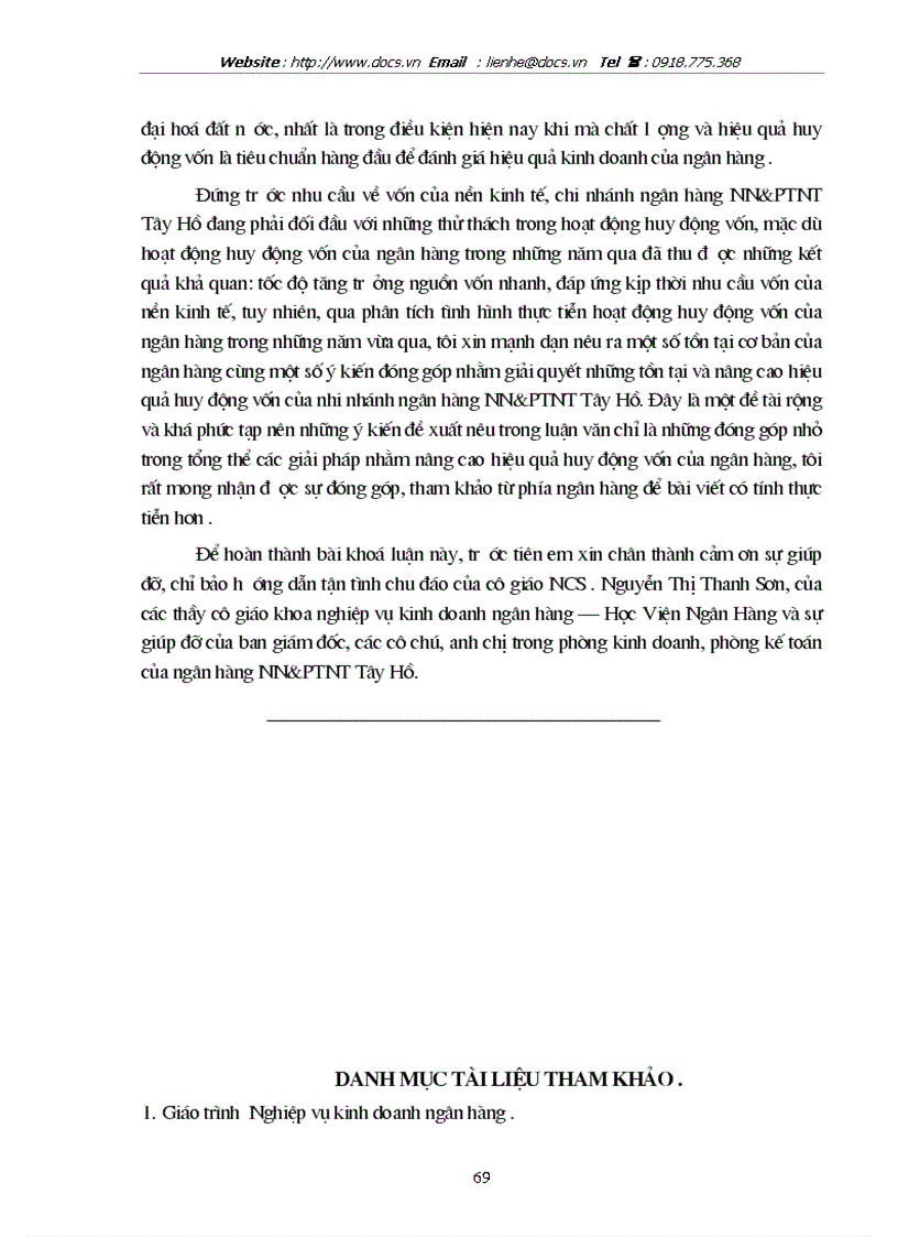 image for page 1số giải pháp kiến nghị nhằm nâng cao hiệu quả huy động vốn tại ngânhàng NHNo PTNT AgriBank Tây Hồ