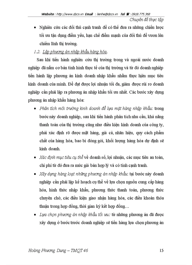 image for page Các giải pháp hoàn thiện hoạt động nhập khẩu tại công ty TNHH thương mại và dịch vụ XNK