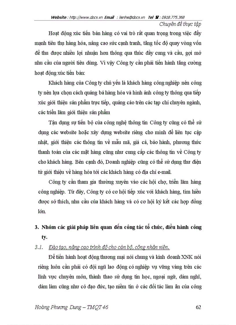 image for page Các giải pháp hoàn thiện hoạt động nhập khẩu tại công ty TNHH thương mại và dịch vụ XNK