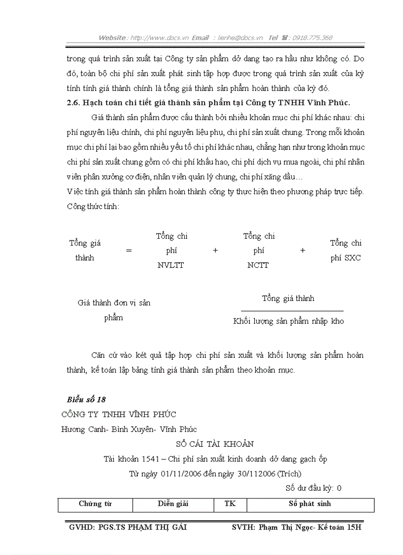 image for page Hoàn thiện hạch toán chi phí sản xuất và tính giá thành sản phẩm tại công ty tnhh vĩnh phúc