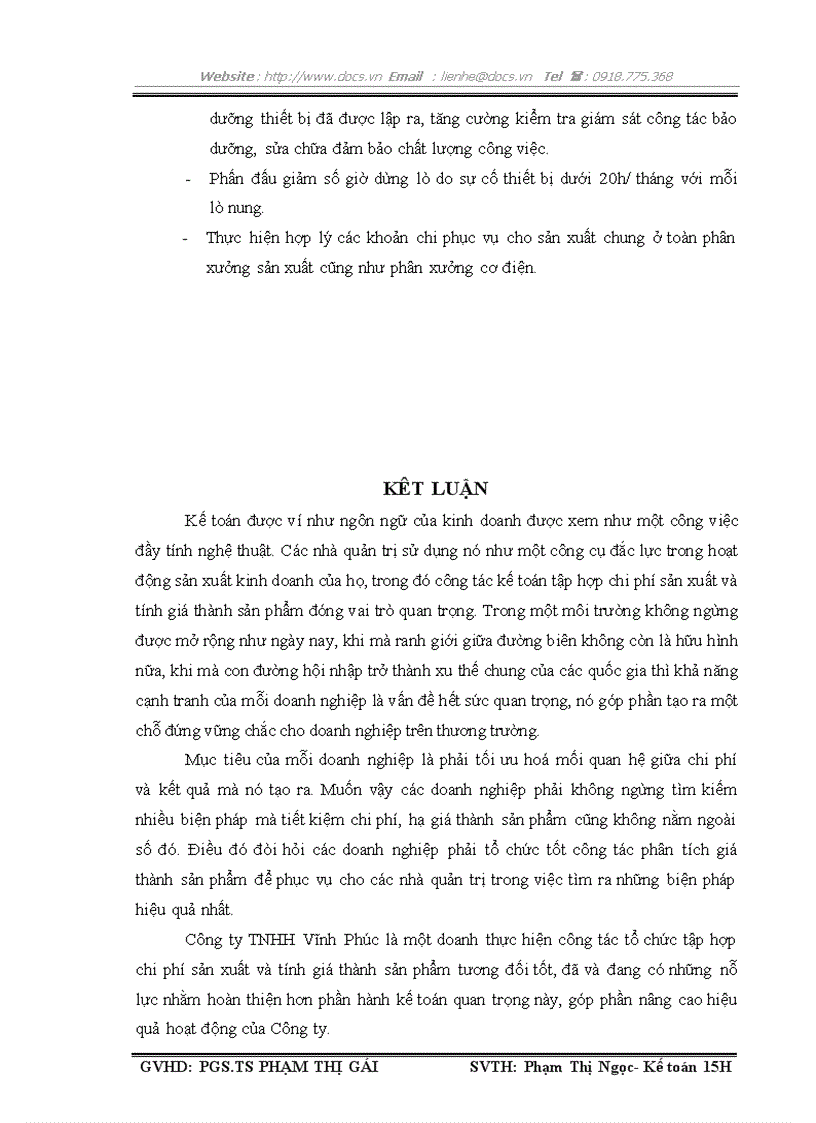 image for page Hoàn thiện hạch toán chi phí sản xuất và tính giá thành sản phẩm tại công ty tnhh vĩnh phúc