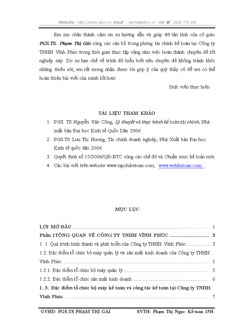 image for page Hoàn thiện hạch toán chi phí sản xuất và tính giá thành sản phẩm tại công ty tnhh vĩnh phúc