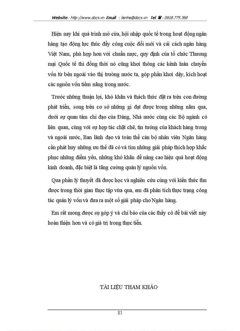 image for page Tăng cường công tác quản lý vốn tại ngânhàng NHTMCP Quân Đội MB