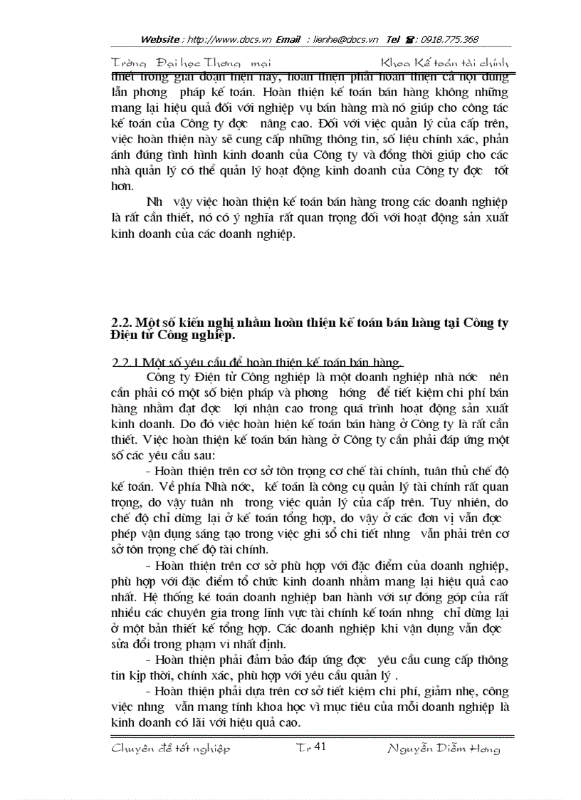 image for page Hoàn thiện kế toán nghiệp vụ bán hàng tại Công ty Điện tử Công nghiệp