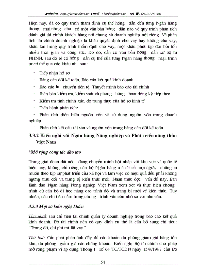 image for page Nâng cao chất lượng P tích tài chính đối với khách hàng vay vốn tại chi nhánh ngânhàng NHNo PTNT AgriBank Chợ Mơ