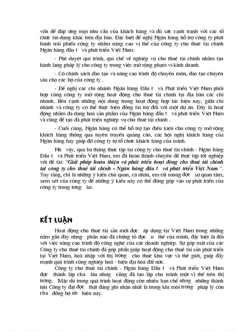 image for page Giải pháp hoàn thiện phát triển hoạt động cho thuê tài chính tại C ty cho thuê tài chính ngânhàng NHĐT PT BIDV VN