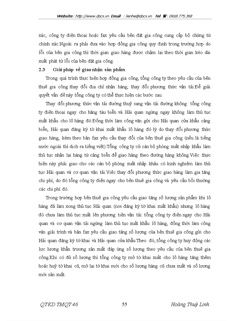 image for page Thực hiện hợp đồng gia công quốc tế hàng may mặc của tổng công ty cổ phần dệt may Hà Nội thực trạng và giải pháp