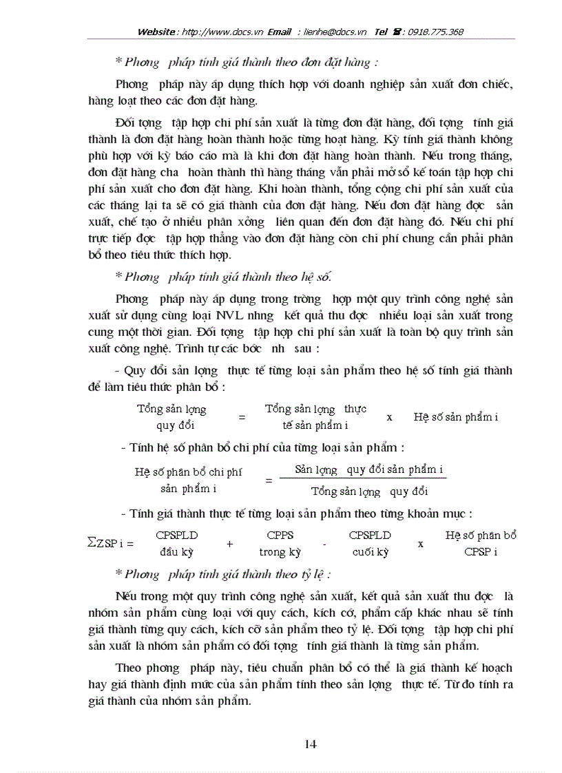 image for page Hoàn thiện quá trình hạch toán chi phí sản xuất và tính giá thành sản phẩm ở công ty Liên hợp thực phẩm Hà Tây