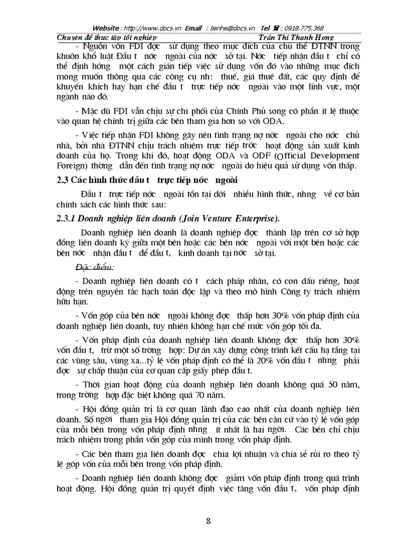 image for page Một số giải pháp chủ yếu nhằm nâng cao khả năng huy động và sử dụng có hiệu quả nguồn vốn đầu tư trực tiếp nước ngoài tại Hà Nội giai đoạn 2001 2010