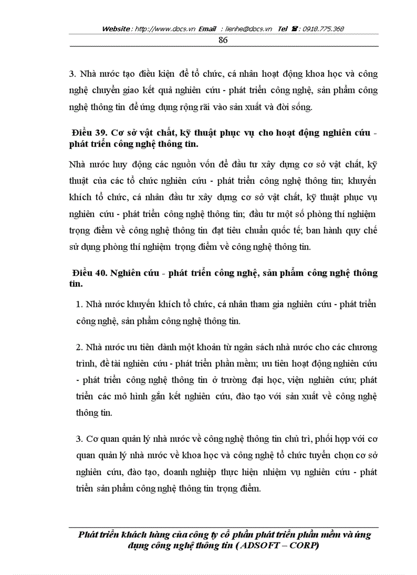 image for page Phát triển khách hàng của Công ty cổ phần phát triển phần mềm và ứng dụng công nghệ thông tin