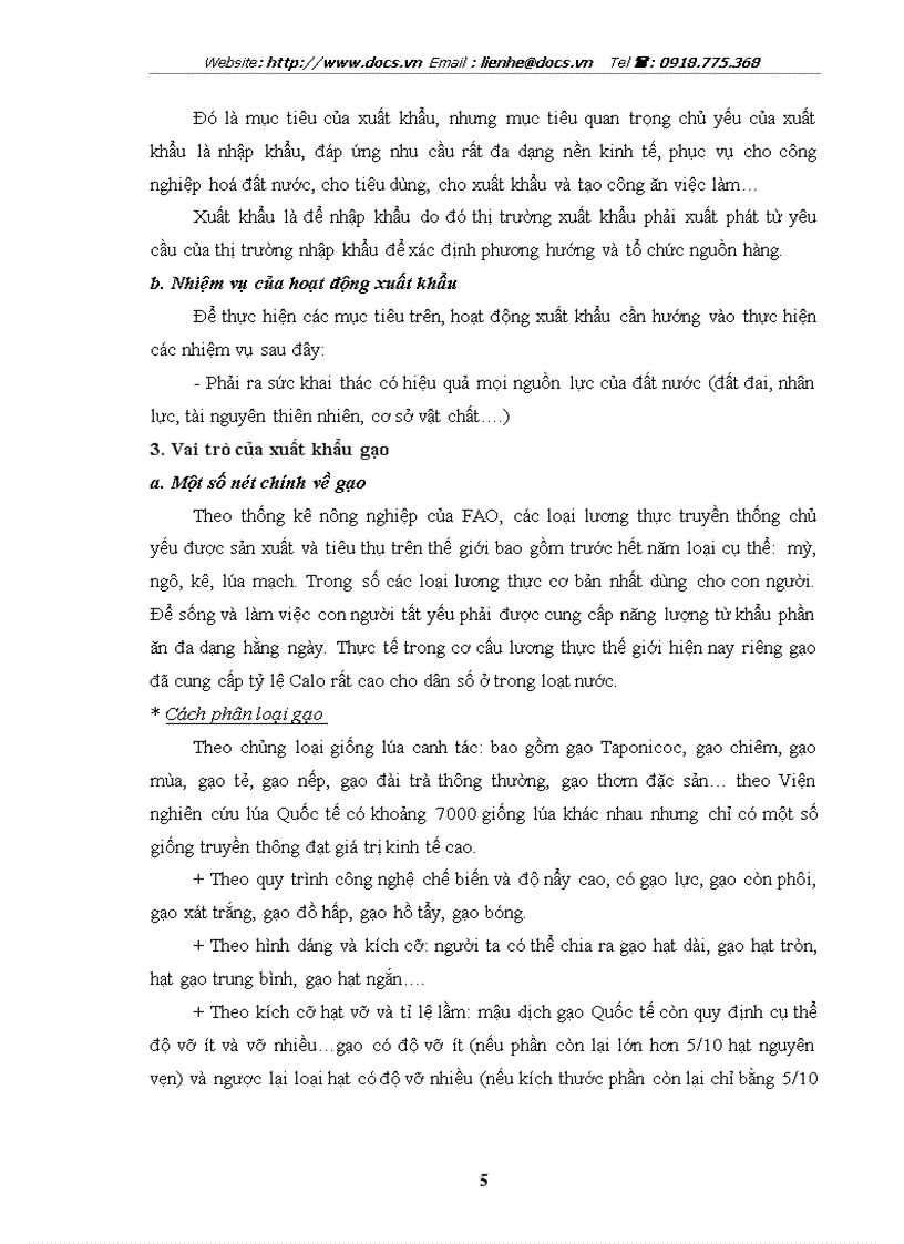 image for page Phát triển xuất khẩu gạo Thực trạng và giải pháp