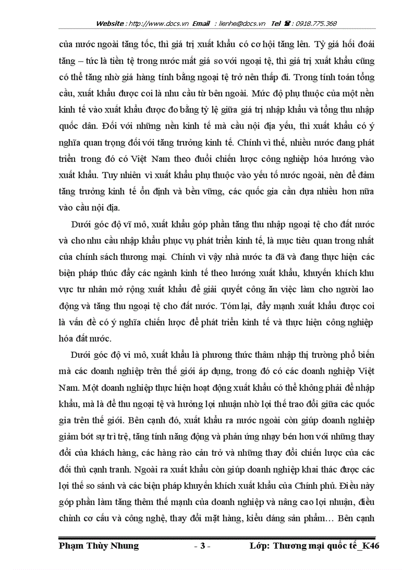 image for page Phát triển và mở rộng thị trường xuất khẩu của công ty TNHH một thành viên giầy Thượng Đình