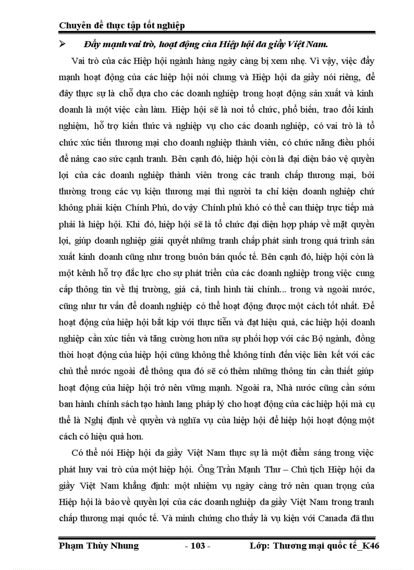 image for page Phát triển và mở rộng thị trường xuất khẩu của công ty TNHH một thành viên giầy Thượng Đình