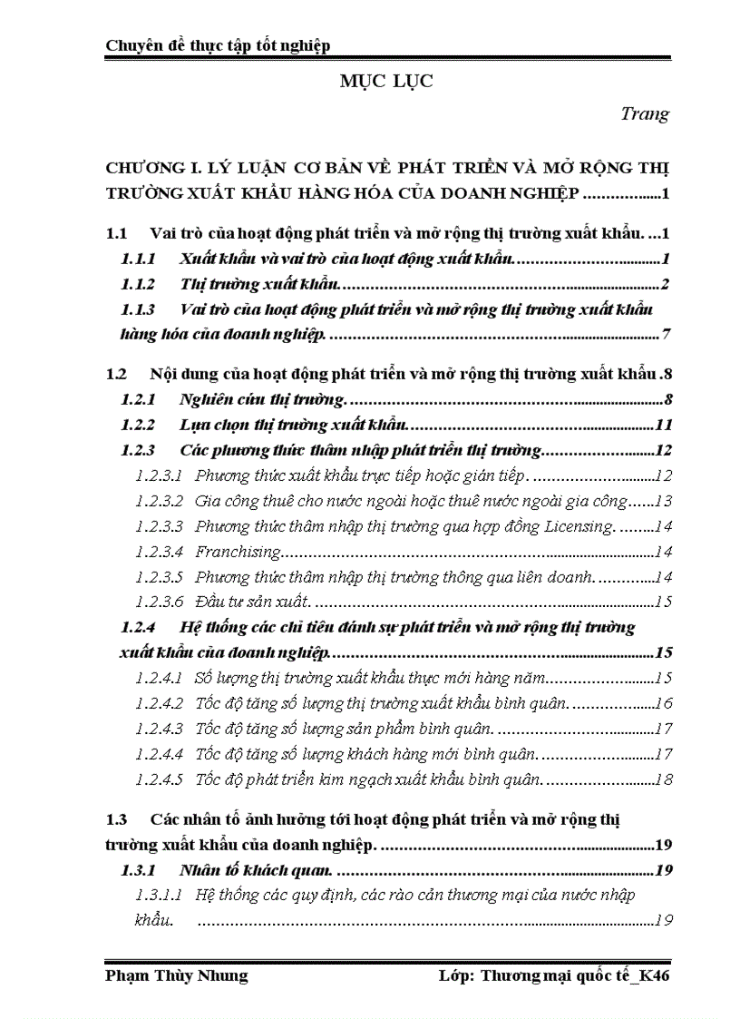 image for page Phát triển và mở rộng thị trường xuất khẩu của công ty TNHH một thành viên giầy Thượng Đình