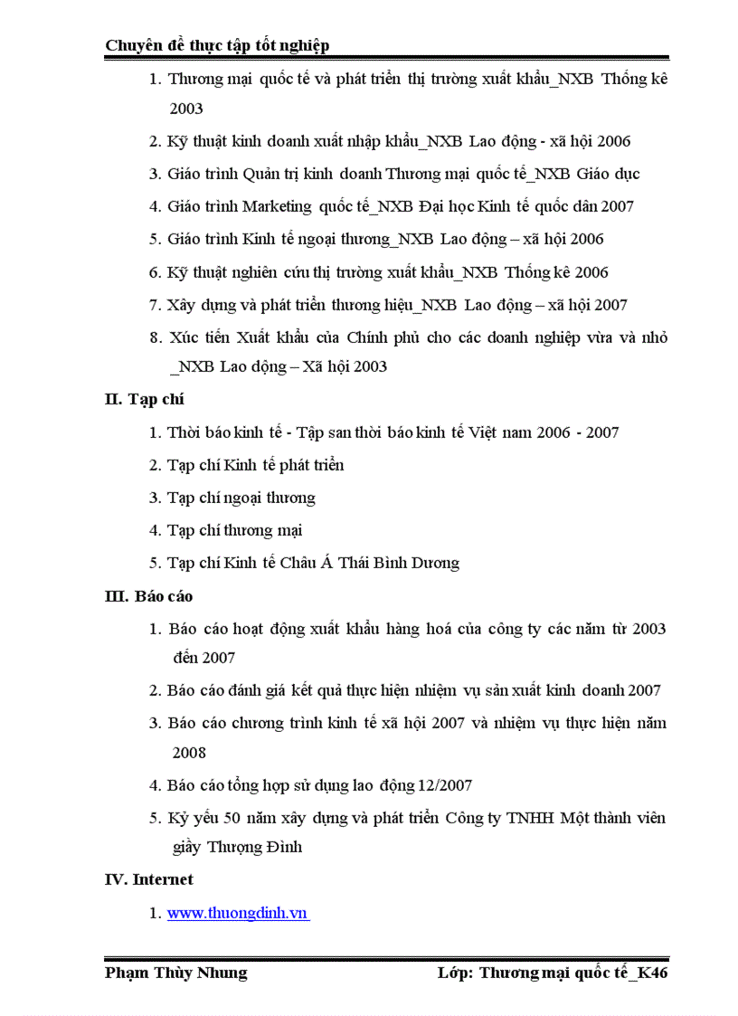 image for page Phát triển và mở rộng thị trường xuất khẩu của công ty TNHH một thành viên giầy Thượng Đình