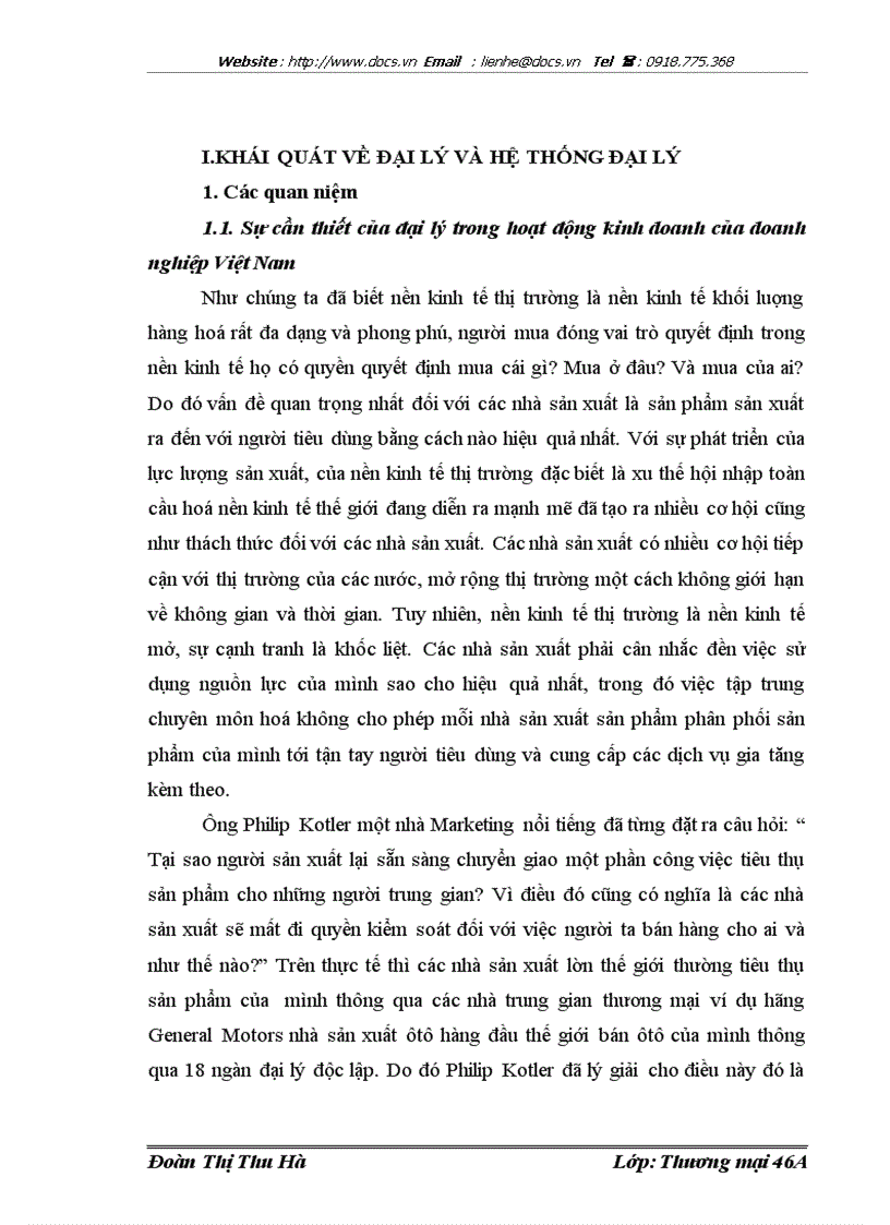 image for page Phát triển hệ thống đại lý trong hoạt động kinh doanh của Công ty Cổ phần thương mại và dịch vụ Hoàng Dương