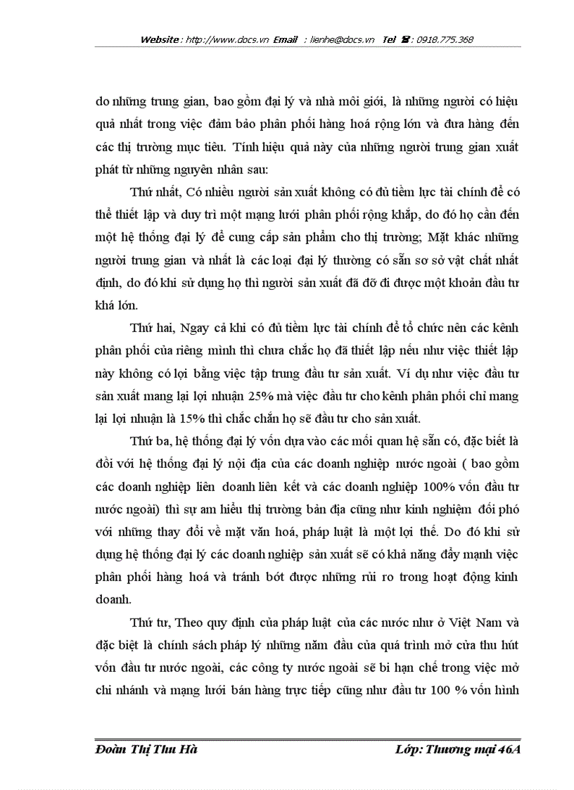 image for page Phát triển hệ thống đại lý trong hoạt động kinh doanh của Công ty Cổ phần thương mại và dịch vụ Hoàng Dương