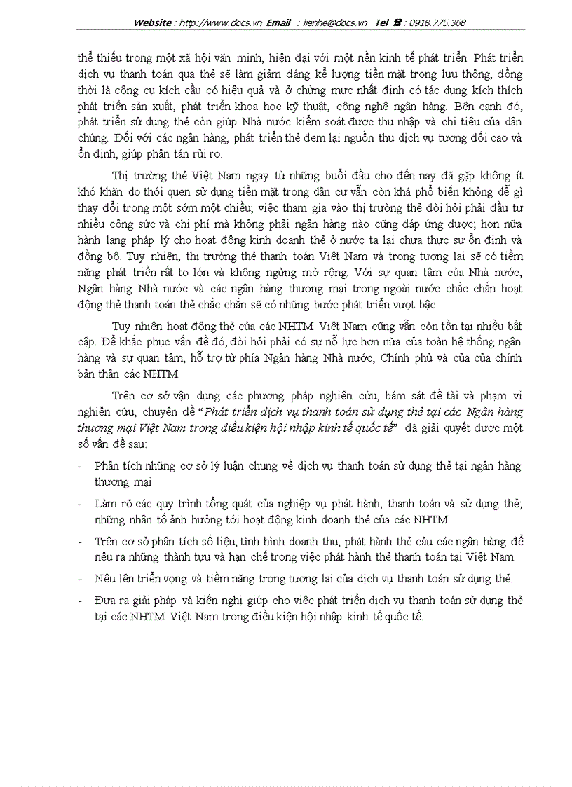image for page Phát triển dịch vụ thanh toán sử dụng thẻ tại các Ngân hàng thương mại Việt Nam trong điều kiện hội nhập kinh tế quốc tế