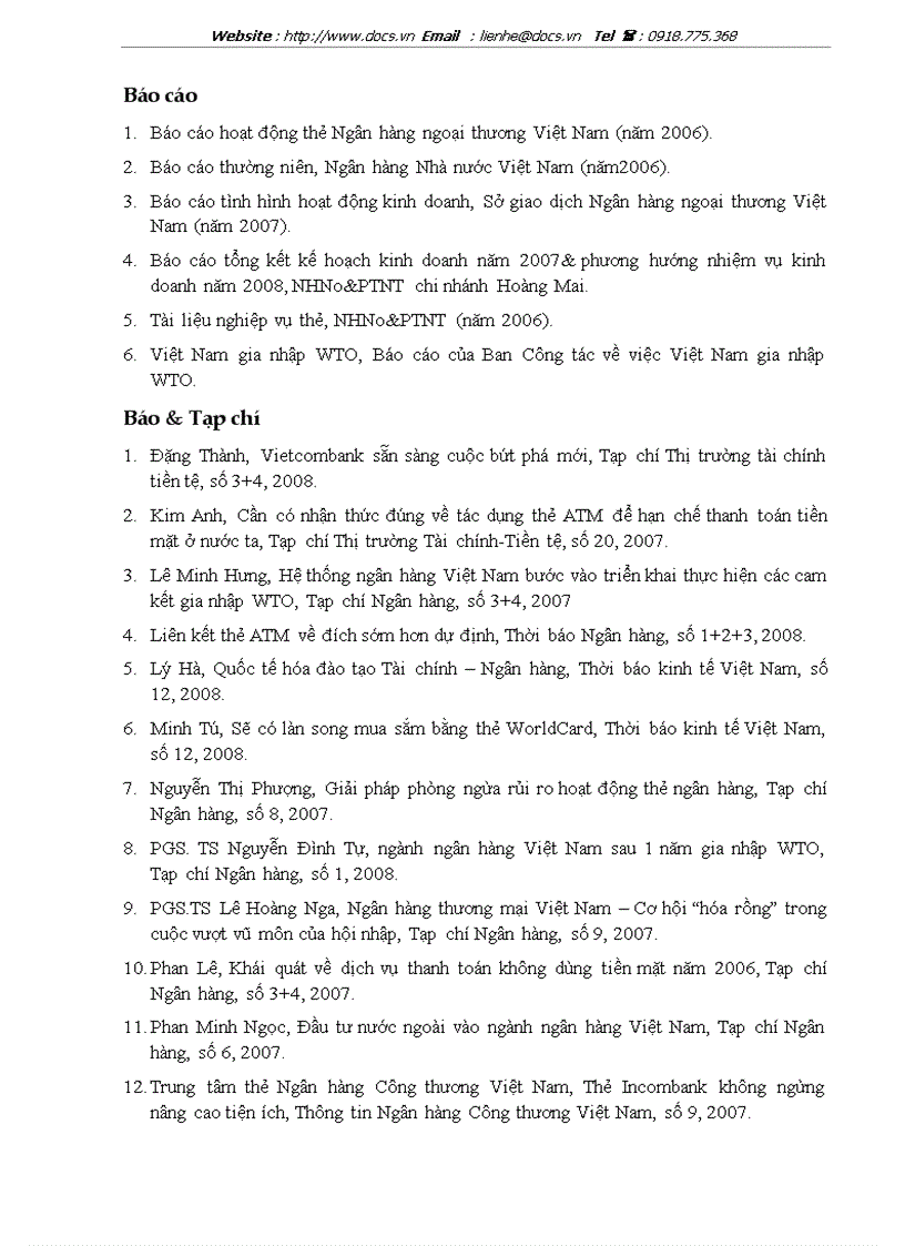 image for page Phát triển dịch vụ thanh toán sử dụng thẻ tại các Ngân hàng thương mại Việt Nam trong điều kiện hội nhập kinh tế quốc tế