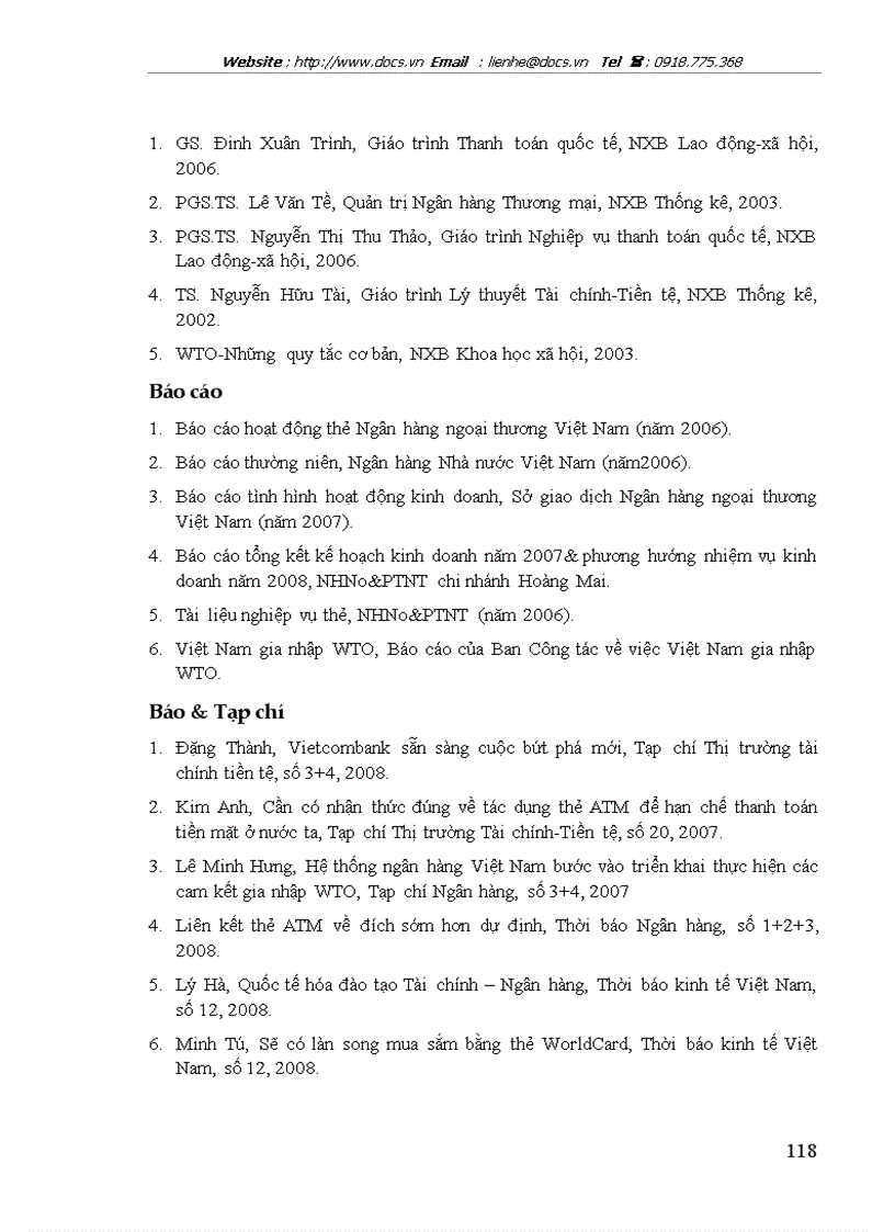 image for page Phát triển dịch vụ thanh toán sử dụng thẻ tại các Ngân hàng thương mại Việt Nam trong điều kiện hội nhập kinh tế quốc tế