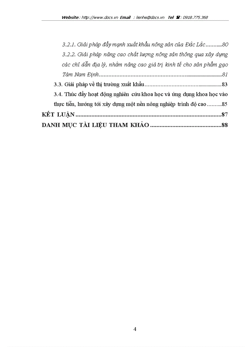 image for page Thúc đẩy xuất khẩu hàng nông sản của các địa phương và Thành phố thực trạng và giải pháp