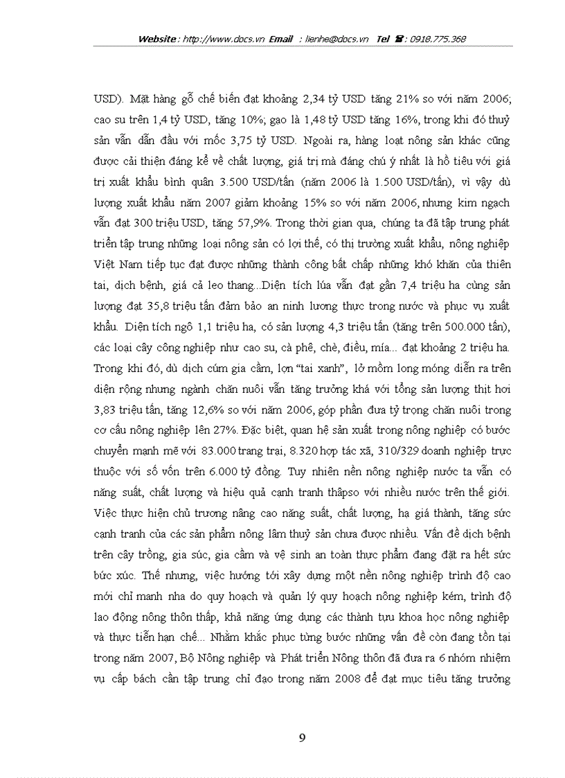 image for page Thúc đẩy xuất khẩu hàng nông sản của các địa phương và Thành phố thực trạng và giải pháp