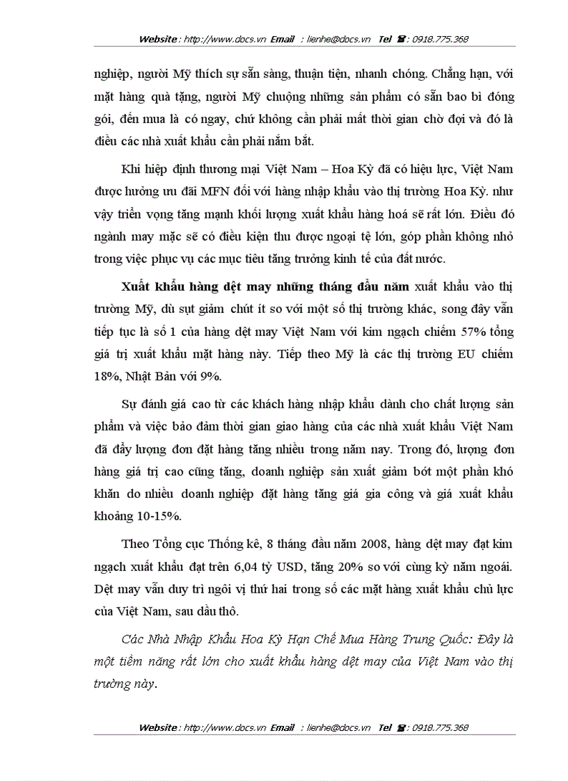 image for page Đẩy mạnh xuất khẩu Của Công ty CP May 10 sang thị trường Mỹ