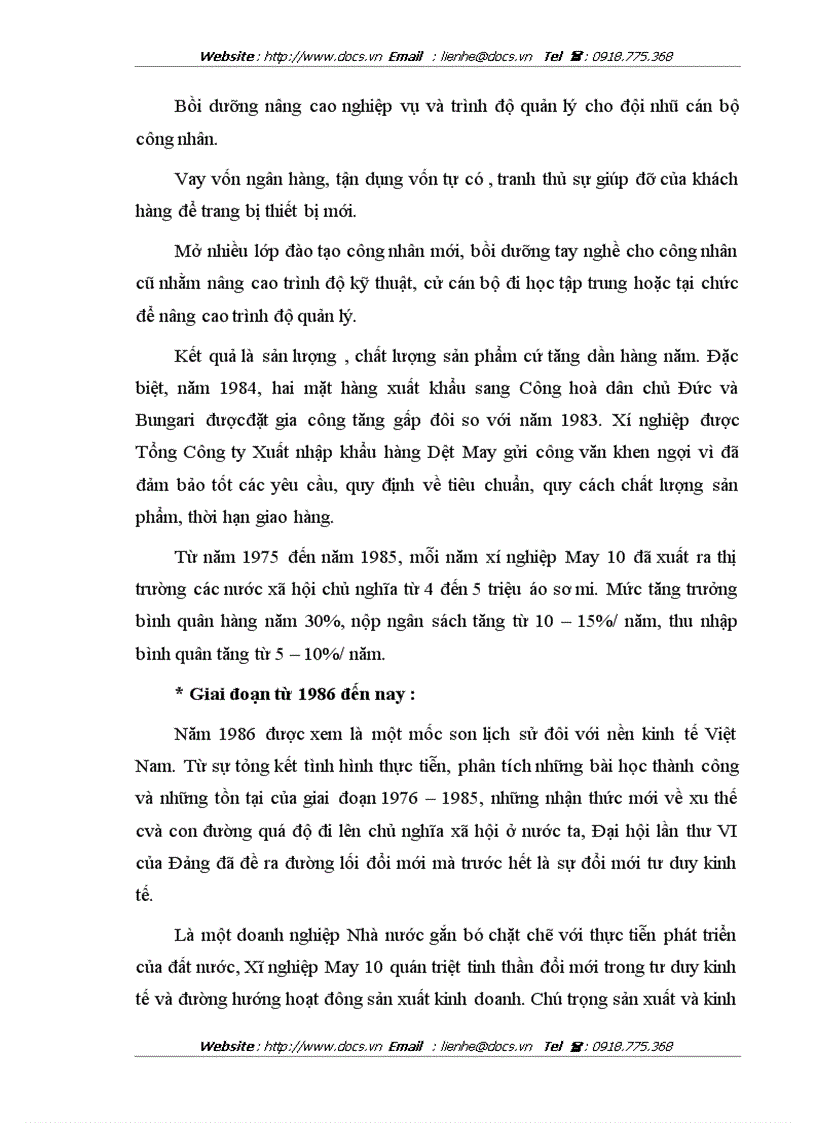 image for page Đẩy mạnh xuất khẩu Của Công ty CP May 10 sang thị trường Mỹ