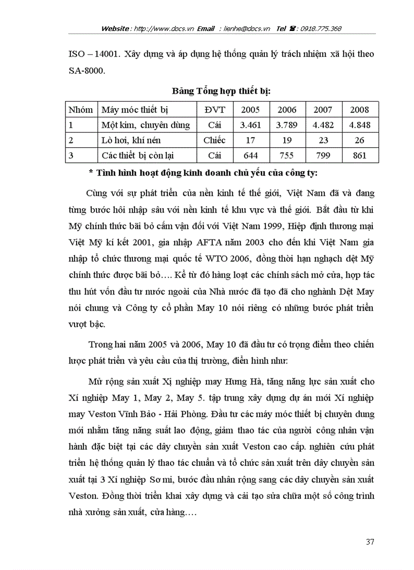 image for page Đẩy mạnh xuất khẩu Của Công ty CP May 10 sang thị trường Mỹ