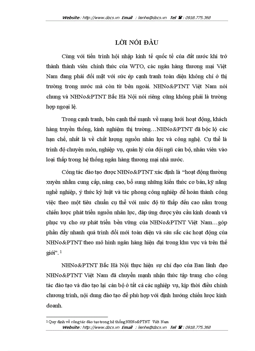 image for page Cải tiến công tác đào tạo và phát triển nguồn nhân lực ở ngân hàng NHNo PTNT AgriBank Bắc Hà Nội