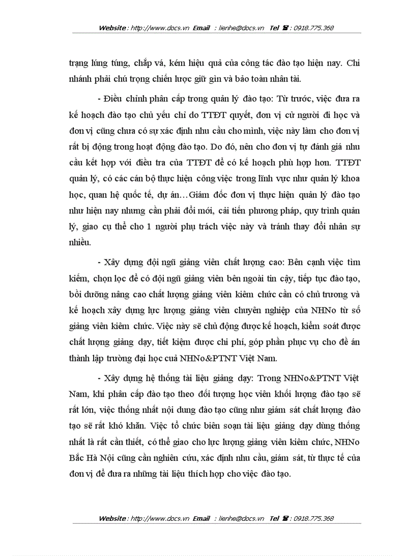 image for page Cải tiến công tác đào tạo và phát triển nguồn nhân lực ở ngân hàng NHNo PTNT AgriBank Bắc Hà Nội
