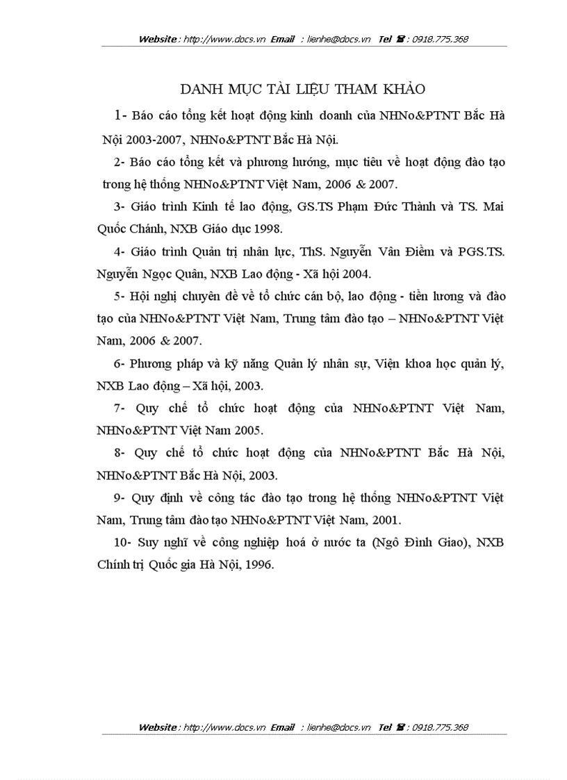 image for page Cải tiến công tác đào tạo và phát triển nguồn nhân lực ở ngân hàng NHNo PTNT AgriBank Bắc Hà Nội