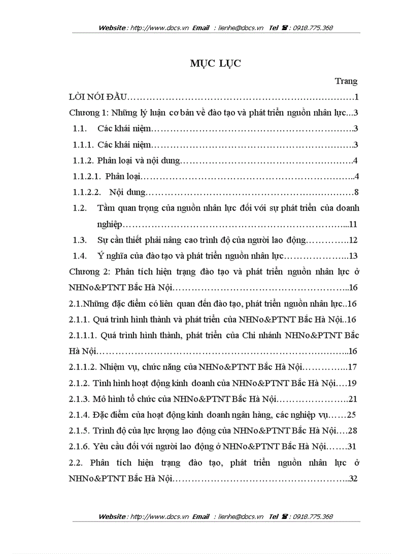 image for page Cải tiến công tác đào tạo và phát triển nguồn nhân lực ở ngân hàng NHNo PTNT AgriBank Bắc Hà Nội
