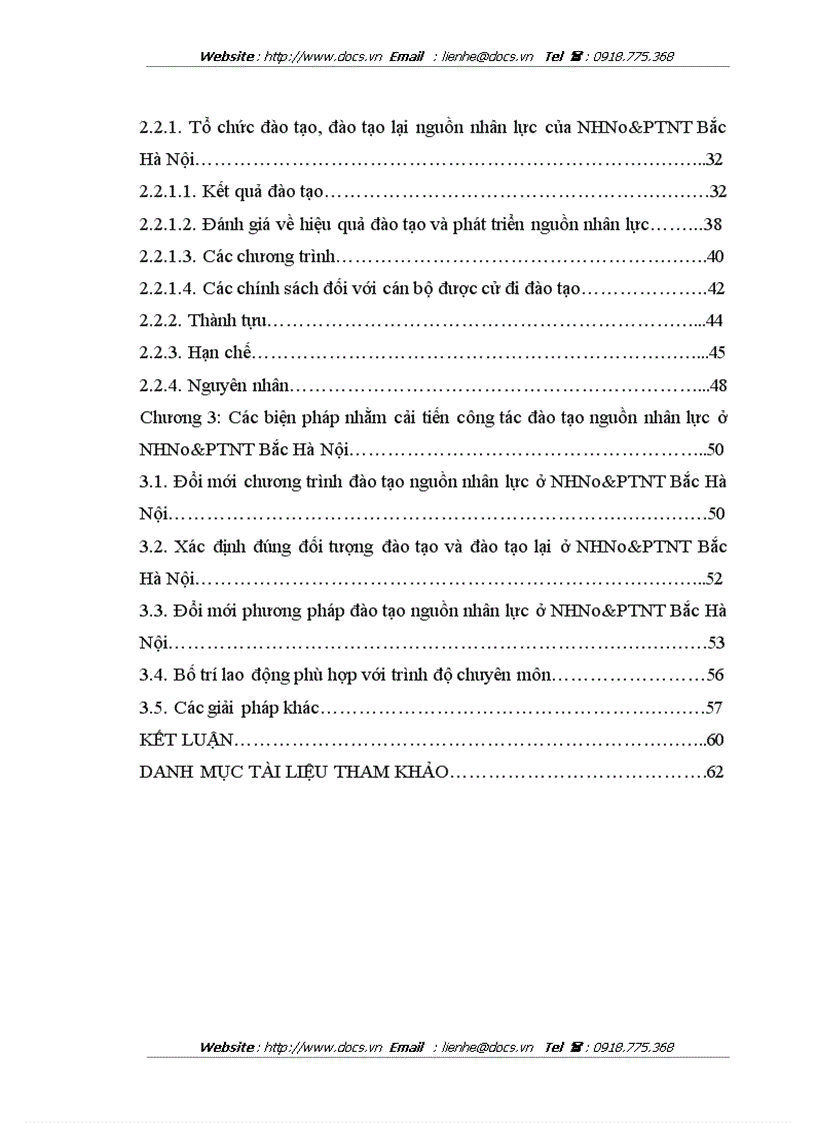 image for page Cải tiến công tác đào tạo và phát triển nguồn nhân lực ở ngân hàng NHNo PTNT AgriBank Bắc Hà Nội