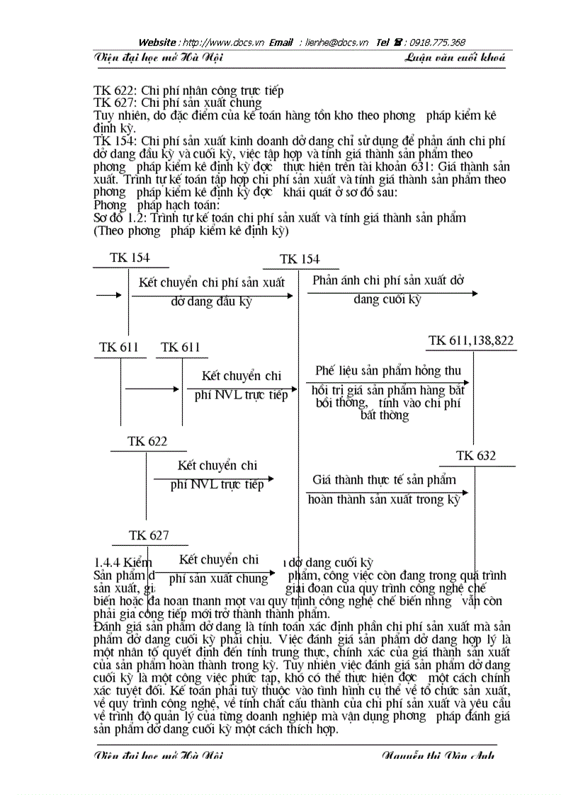 image for page Tổ chức công tác kế toán chi phí sản xuất và giá thành sản phẩm tại Xí nghiệp may X19 Công ty 247 BQP