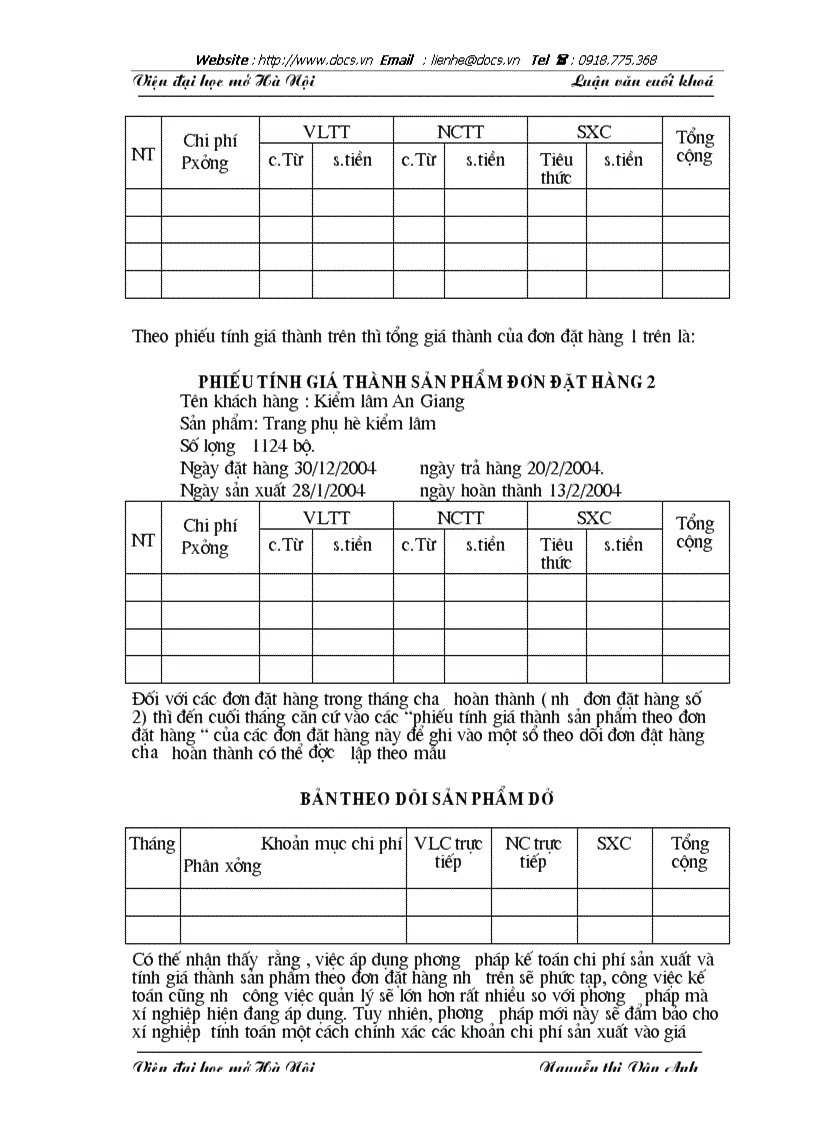 image for page Tổ chức công tác kế toán chi phí sản xuất và giá thành sản phẩm tại Xí nghiệp may X19 Công ty 247 BQP