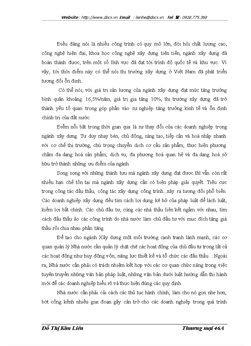 image for page Nâng cao khả năng cạnh tranh trong đấu thầu xây dựng của công ty cổ phần tư vấn thiết kế công nghệ xây dựng