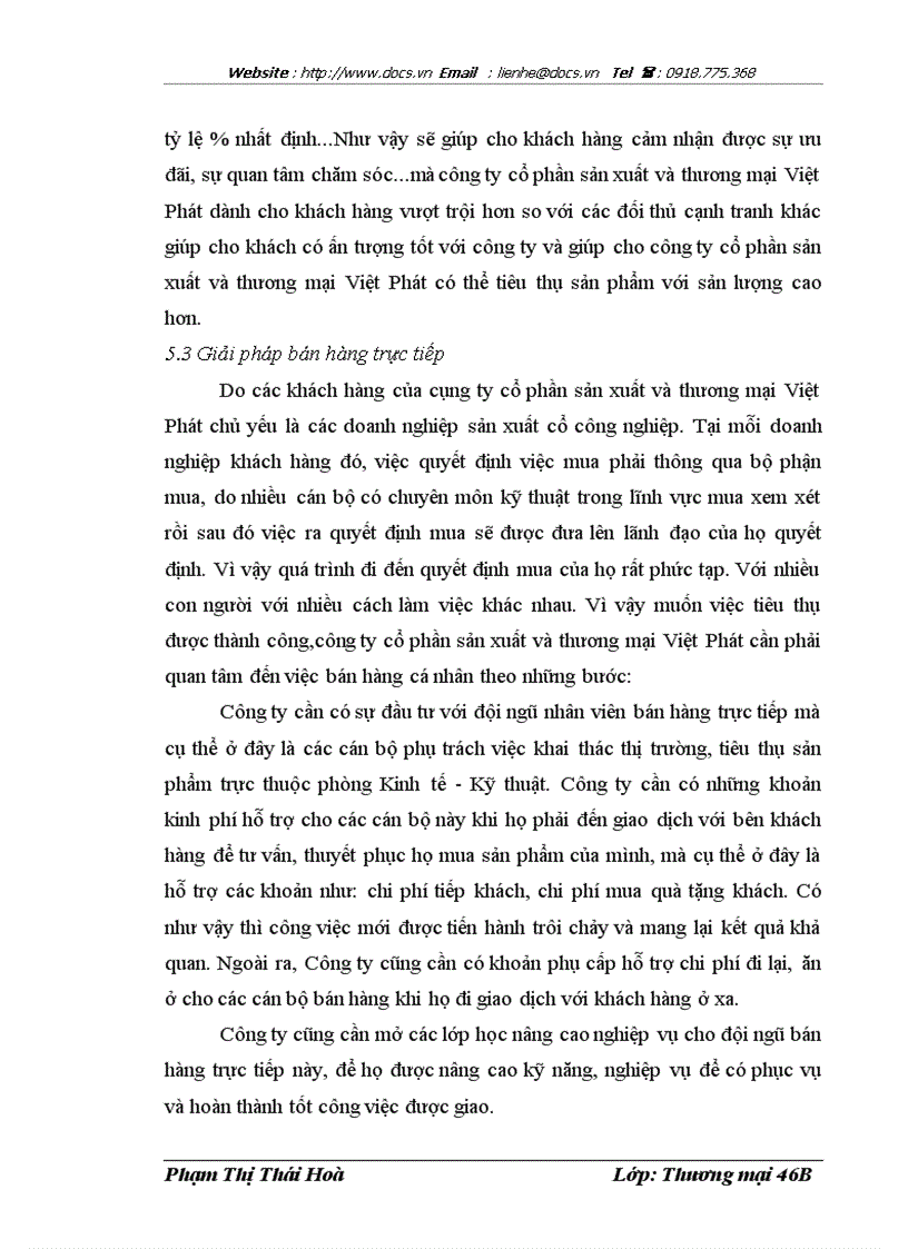 image for page Giải pháp đẩy mạnh hoạt động tiêu thụ sản phẩm tại công ty cổ phần sản xuất và thương mại Việt Phát