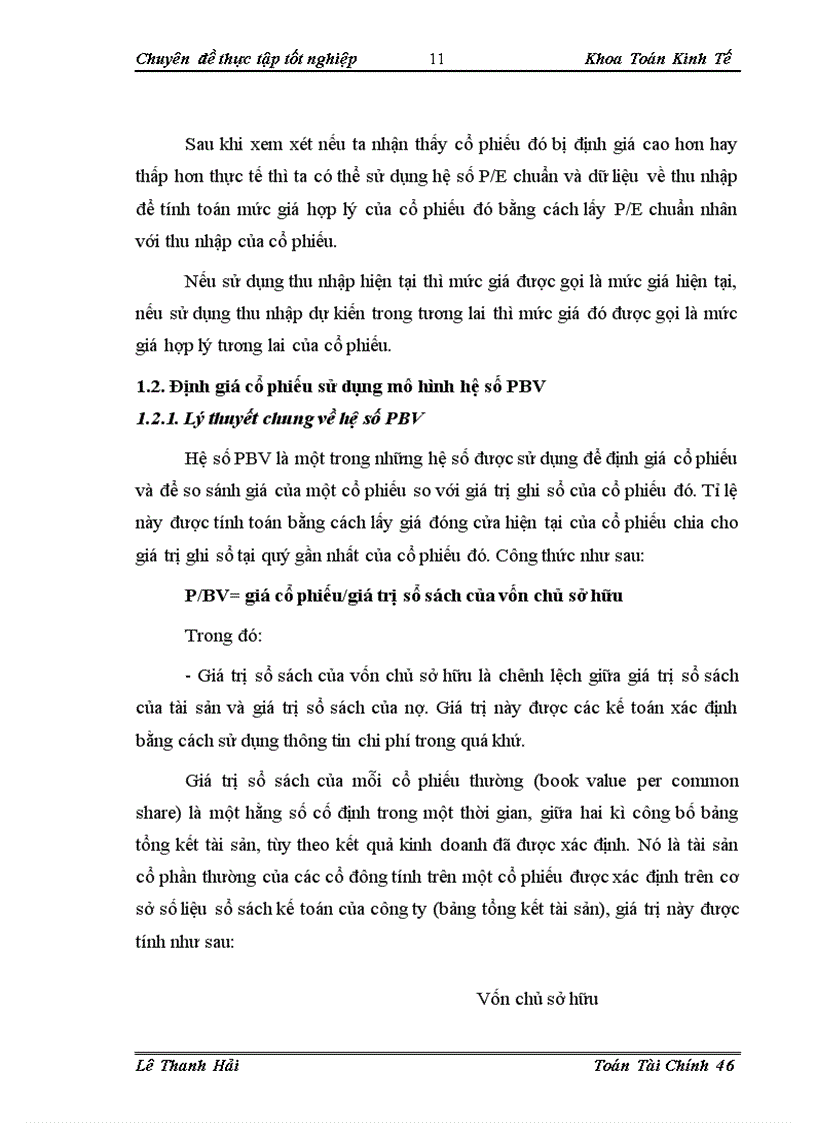 image for page Sử dụng một số hệ số tài chính trong định giá cổ phiếu trên thị trường chứng khoán Việt Nam